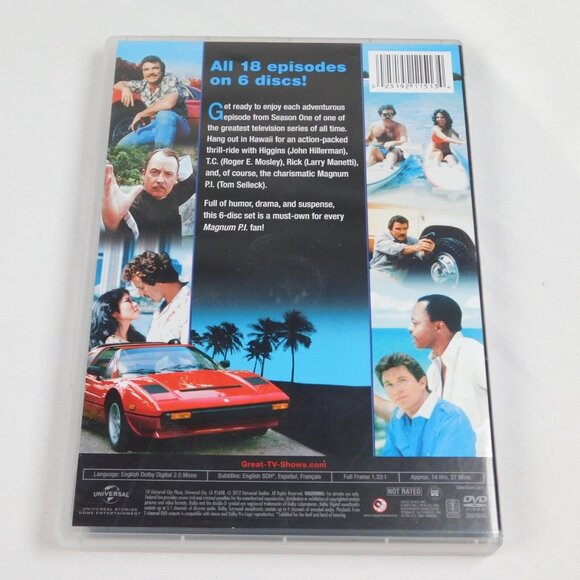 Magnum P.I. Season One 6 DVD Set 2012 Tom Selleck 18 Episodes Action VG+ - Picture 2 of 10